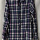 Sid Mashburn Mens Long Sleeve Button Front Knit Plaid Shirt Size Small EUC