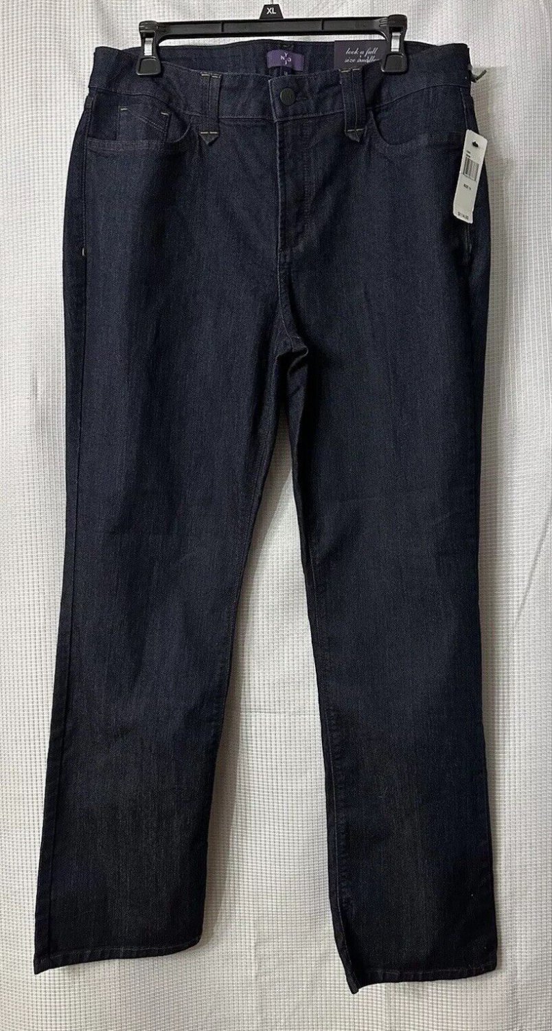 NWT Not Your Daughters Jeans NYDJ Slimming Fit Straight Womens Jeans Size 14S
