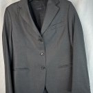 Tombolini Mens Three Button Gray Wool Blazer Jacket Coat Italy Size 44 EUC