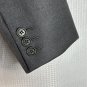Tombolini Mens Three Button Gray Wool Blazer Jacket Coat Italy Size 44 EUC