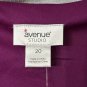 NWT Avenue Studio Hanna Layerd Womens Elbow Sleeve Top Blouse Shirt Size 20