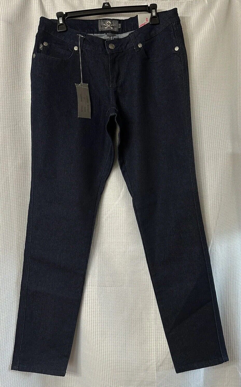 NWT Torrid Royal Bones Womens Dark Wash Skinny Stretch Jeans Denim Size 12