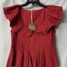 NWT Forever That Girl Anthropologie Womens Red Sleeveless Top Blouse Size Small