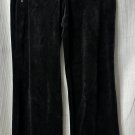 NWT Soma Intimate Womens Black Velour Easy Fit Regular Pants Size XS