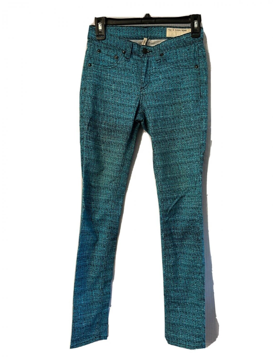 rag & bone Womens Juniors Jeans Tweed Print Size 24 EUC