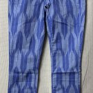 NWT J. Crew Ankle Toothpick Blue Printed Twill Womens Pants Jeans Size 25