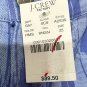 NWT J. Crew Ankle Toothpick Blue Printed Twill Womens Pants Jeans Size 25