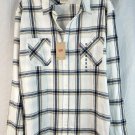 NWT Levis Mens Long Sleeve Button Front Flannel Cotton Shirt Size 2XL