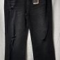 NWT Risen Los Angeles Womens Black Distressed Stretch Jeans Denim Size 13/31