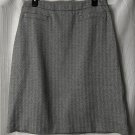 NWT Talbots Size 10 Womens Black White Casual Stretch Skirt