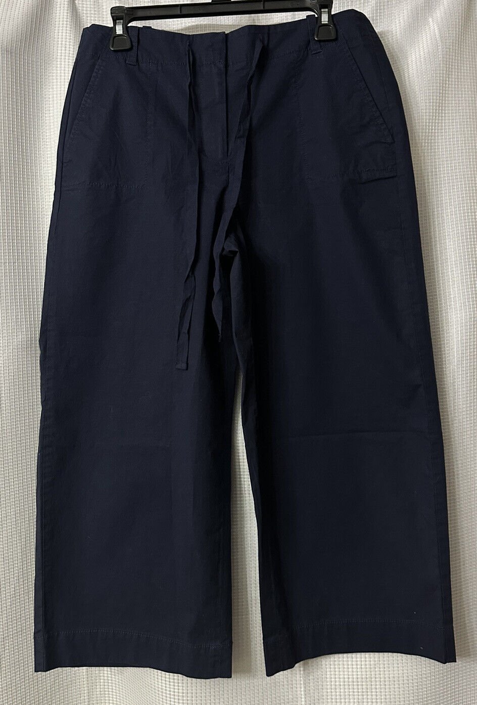 NWT Talbots Heritage Womens Navy Blue Cropped Capri Casual Pants Slacks Size 10