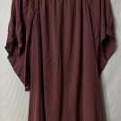 NWT Lavender Brown Womens Casual Spring Summer Washed Burgundy Dress Size XS