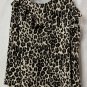 NWT Lane Bryant Womens Long Sleeve Leopard Print Top Blouse Shirt Plus Size 26