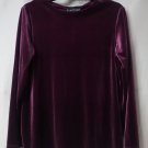 NWT Dialogue Womens Long Sleeve Purple Casual Top Blouse Shirt Size Small