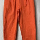 Exquise Anthropologie Womens Casual Pleated Orasnge Pants Slacks Trousers Size M