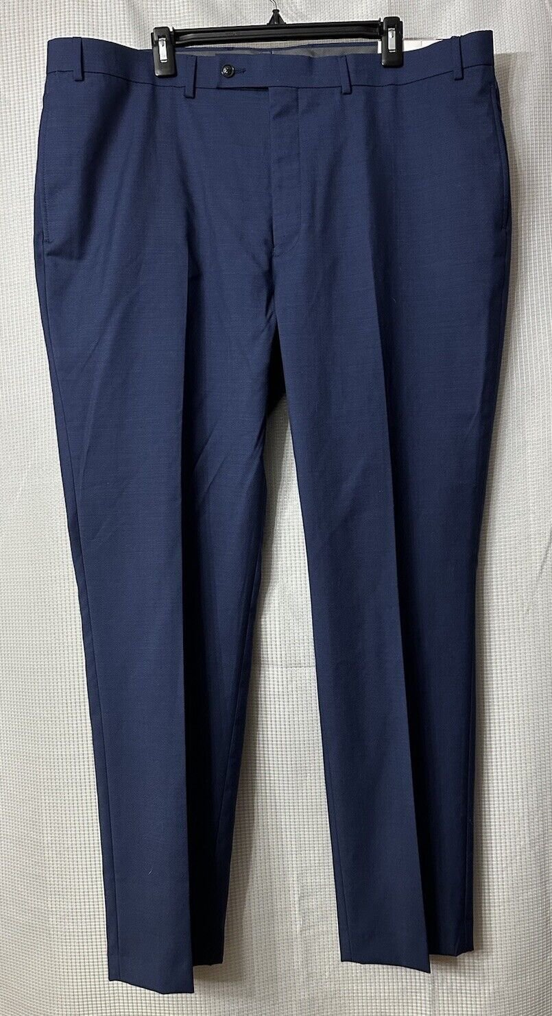 NWT Calvin Klein Jerome Mens Blue X Slim Fit Dress Suit Pants Slacks Size 42x32