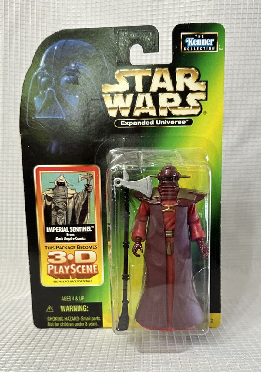 New 1998 Hasbro Star Wars Expanded Universe 3.75 Imperial Sentinel Action Figure