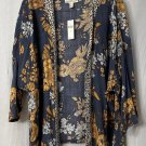 NWT Andersen & Lauth Anthropologie Women Batwing Open Front Shirt Top Size All