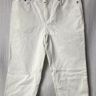 NWT Ralph Lauren Jeans Co Womens White Mid Calf Crop Capri Denim Size 2 Petite