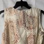 NWT Vince Camuto Womens Lined Pullover Sleeveless Tank Top Blouse Shirt Size M