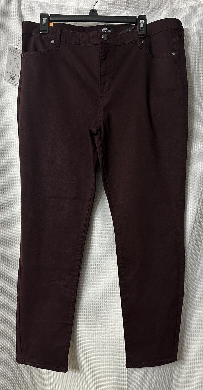 NWT Buffalo David Bitton Mid Rise Stretch Skinny Womens Jeans Plus Size 16/36