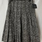 NWT Liz Claiborne Womens Brown White Casual Skirt Size 4