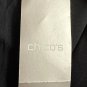 NWT Chicos Black Label Womens Cropped Long Sleeve Moto Zipped Jacket Coat Size 2