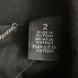 NWT Chicos Black Label Womens Cropped Long Sleeve Moto Zipped Jacket Coat Size 2