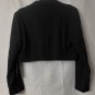 NWT Chicos Black Label Womens Cropped Long Sleeve Moto Zipped Jacket Coat Size 2