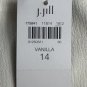 NWT J.Jill Womens Vanilla Lined Side Zip Stretch Pants Slacks Trousers Size 14