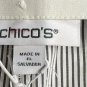 NWT Chicos So Slimming Juliet Slim Leg Striped Crop Womens Pants Plus Size 3(16)
