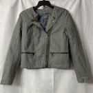 NWT Gap Womens Gray Long Sleeve Zip Front Lined Warm Jacket Coat Size 12
