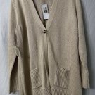 NWT Chicos Womens Preston Cardigan Bamboo Long Sleeve One Button Sweater Size 3
