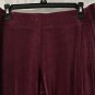 NWT Talbots Womens Wine Casual Stretch Pull On Sweat Pants Size Large