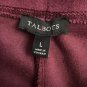 NWT Talbots Womens Wine Casual Stretch Pull On Sweat Pants Size Large