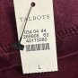 NWT Talbots Womens Wine Casual Stretch Pull On Sweat Pants Size Large