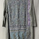 NWT J. Jill Womens Multicolor Floral Casual 3/4 Sleeve Blouse Shirt Size Medium