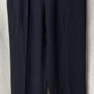 Vintage Pallant London Womens Navy Blue Pure Silk Pants Slacks Trousers Size 10