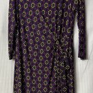 NWT Anne Klein The Leo Legacy Womens Mulberry Casual Stretch Dress Size Large