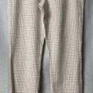 NWOT J. Jill Essential Cotton Stretch Womens Plaid Pull On Pants Slacks Size 6