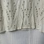 NWT Chicos Womens Long Sleeve White Novelty Eyelit Mix Tunic Top Blouse Size 2