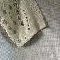 NWT Chicos Womens Long Sleeve White Novelty Eyelit Mix Tunic Top Blouse Size 2