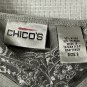 NWT Chicos Microfiber Della V Neck Womens Silver Tank Top Shirt Blouse Size 3