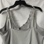 NWT Chicos Microfiber Della V Neck Womens Silver Tank Top Shirt Blouse Size 3