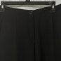 EUC Cotelac Womens Casual Wide Leg Cropped Black Pants Slacks Trousers Size 1