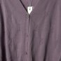 NWT Arach & Cloz Womens Short Sleeve Button Front Purple Sweater Top Size XL
