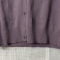NWT Arach & Cloz Womens Short Sleeve Button Front Purple Sweater Top Size XL