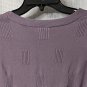 NWT Arach & Cloz Womens Short Sleeve Button Front Purple Sweater Top Size XL