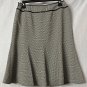 NWT Ann Taylor Loft Womens Cream Black Lined Skirt Size 6