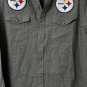 NWT Darius Rucker NFL Pittsburgh Steelers Mens Long Sleeve Gray Button Shirt M